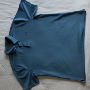 Under Armour Heat Gear short sleeve polo shirt wicking teal Size: XL